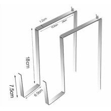 Set of 4 Heavy-Duty Adjustable Metal Wreath Hangers for Cemetery Grave Decorations and Outdoor Use