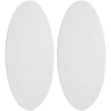 White Felt Turntable Slipmat for Home Record Player Protection 2Pcs