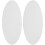 White Felt Turntable Slipmat for Home Record Player Protection 2Pcs 1