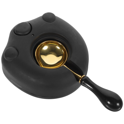 Wachsschmelzer, Wachssiegelwärmer, Schwarz/Messing, 1 Set