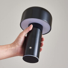 Bonita lámpara de escritorio con forma de seta: portátil, regulable mediante tacto, luz nocturna recargable para dormitorio, sala de estar, estudio
