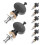 32Pcs Ukulele Tuning Pegs Black Metal Plastic Durable Round Handle Set 1