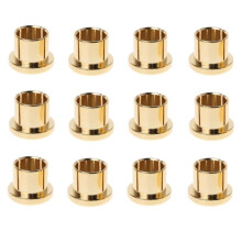 12St GuldpläTerad RCA Skyddslock Kortslutningsuttag Phono-Kontakt RCA SkäRmande Uttag Skyddsskydd, Guld