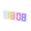 LED Large-Character Electronic Clock Bedside Alarm Clock Colorful Large-Screen Clock White 1