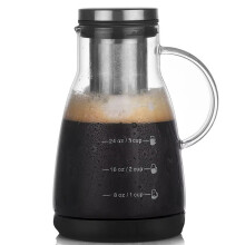 960ml Dual-Use Cold Brew Coffee & Tea Maker, Espresso Ice Drip Glass Pot with Filter,Glass Pot for Home Use
