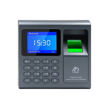 Mini máquina portátil de control de asistencia por huella dactilar, 1000 usuarios, control de acceso RFID, desbloqueo por huella