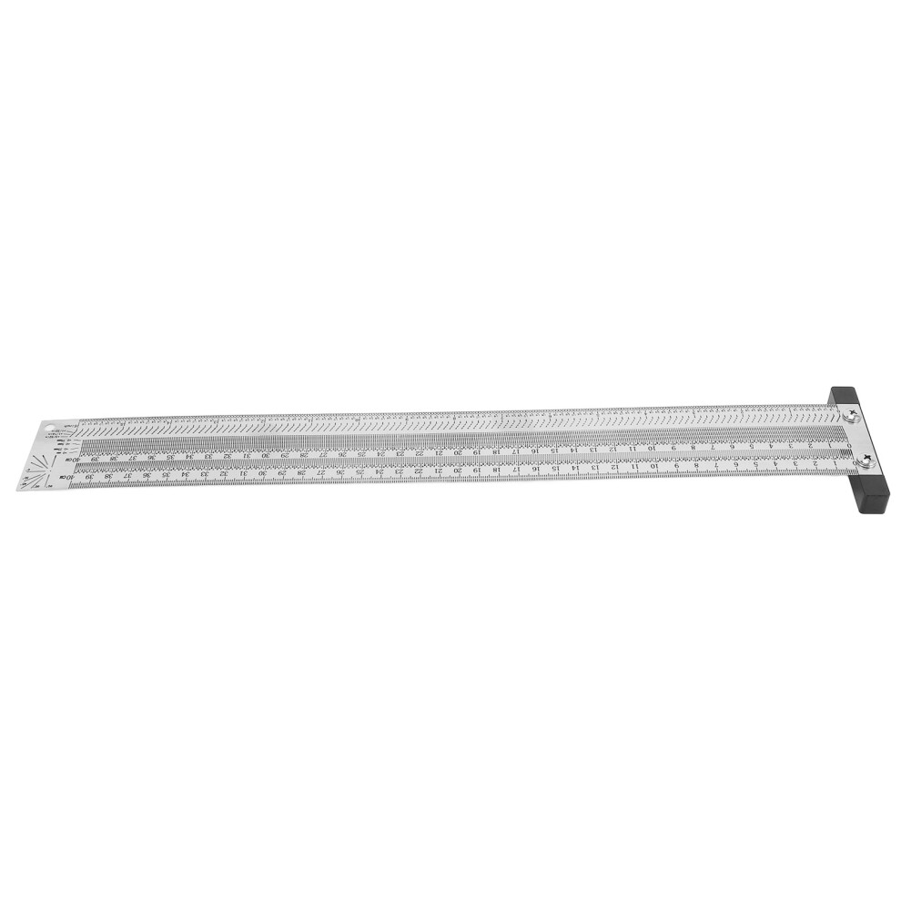 16 Inch Stainless Steel T Ruler For Woodworking, High Accuracy 6941384645224