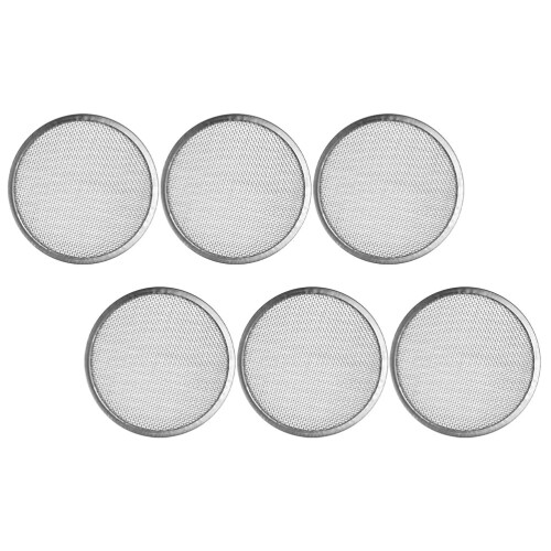 24Pcs Portable Stainless Steel Sprouting Jar Mesh Lids Silver 2