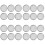24Pcs Portable Stainless Steel Sprouting Jar Mesh Lids Silver 7