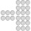 24Pcs Portable Stainless Steel Sprouting Jar Mesh Lids Silver 8
