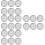 24Pcs Portable Stainless Steel Sprouting Jar Mesh Lids Silver 9