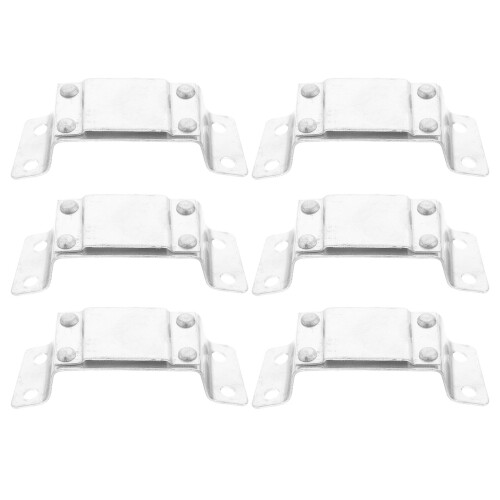 12Pièces Accessoire Casque Lampe Frontale Aluminium Durable Argenté 2