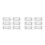 12Pièces Accessoire Casque Lampe Frontale Aluminium Durable Argenté 4