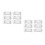 12Pièces Accessoire Casque Lampe Frontale Aluminium Durable Argenté 5