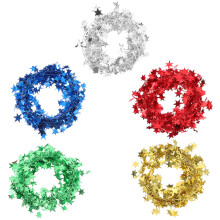 Gekleurde Tinsel Guirlande Met Voor Kerstfeest