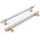 Cabinet Handles and Knobs Brushed Nickel Gold 5-Pack 7.5 1