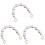 3Stk Leichte Perlen Bag Strap Chains Gold Handtasche 3