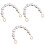 3Stk Leichte Perlen Bag Strap Chains Gold Handtasche 4