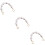 3Stk Leichte Perlen Bag Strap Chains Gold Handtasche 10