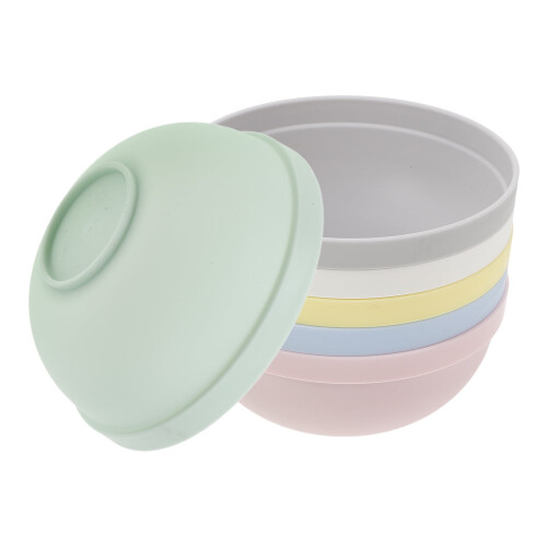 Small Rice Bowls 6Pcs Cereal Bowl Plastic Multipurpose Kitchen Ware For Home Dining