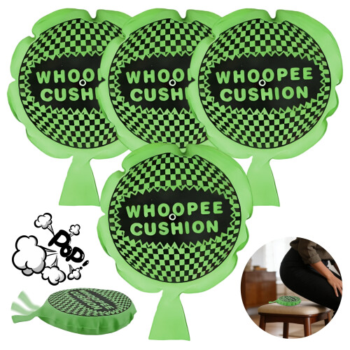 4 τεμάχια μαξιλάρι Whoopie, αστείο σφουγγάρι που κάνει θόρυβο, αυτοφουσκωτή φάρσα,