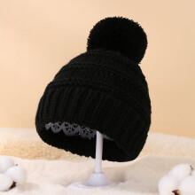 Wintermütze für Babys und Kleinkinder (Größen 6M-4T), warme, dicke Strickmütze mit Bommel