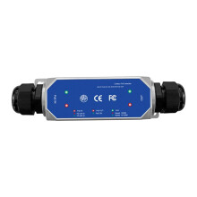 DC37-57V IP67 100M121 1 To1 Zewnętrzny Przedłużacz PoE 1BT Wejście 1BT Wyjście Maksymalnie 90 w Wodoodporny Przedłużacz LED 1 Gb/S