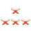 8Pièces Kit Brosse Orange Textile Chaussures Nano Poils 8