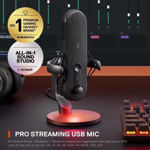 SteelSeries SteelSeries Alias USB Mic for PC for Gamings 2
