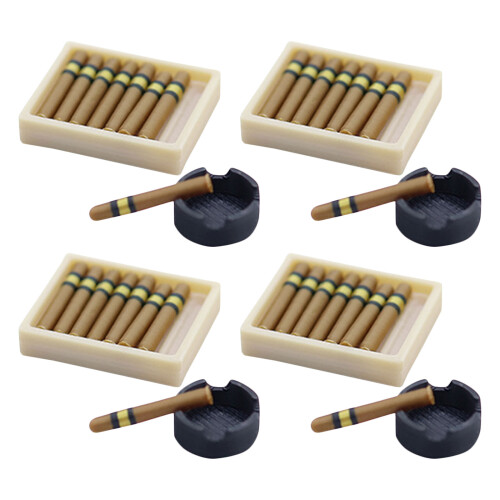 4Set Mini Zigarre & Aschenbecher Set, Pla Für Modelle