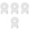 4Pcs Easy Install White Camera Wall Stand Mount for Dome Cameras 5