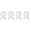 4Pcs Easy Install White Camera Wall Stand Mount for Dome Cameras 6