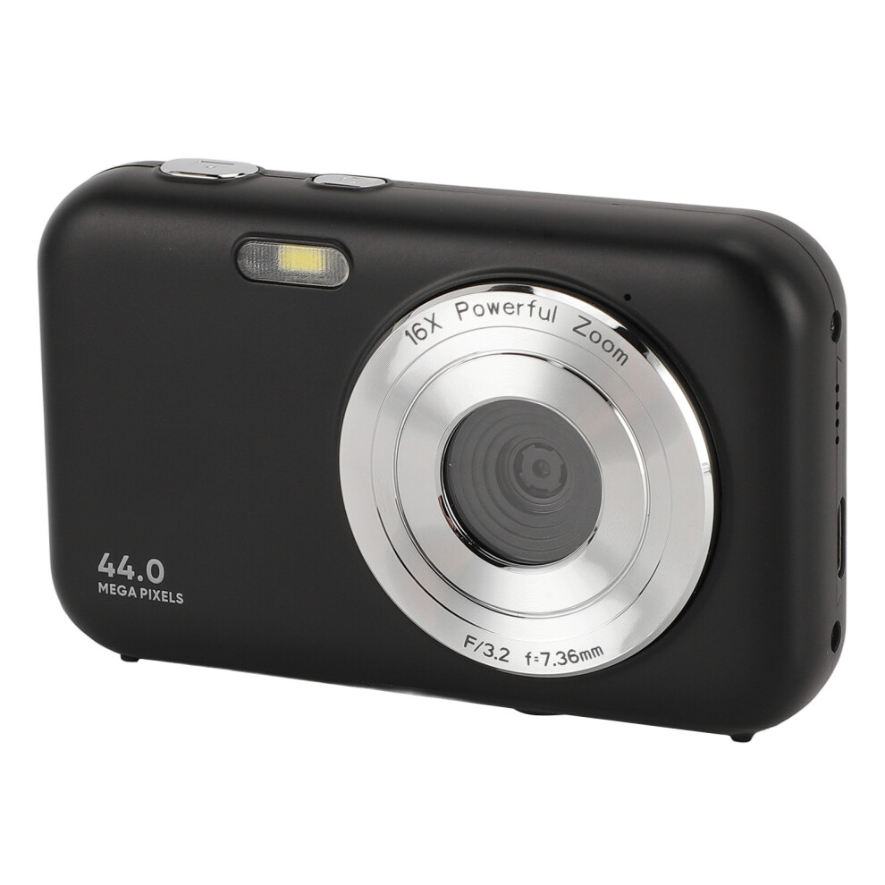 Digital Camera 44Mp 1080P 2.4" Screen 16X Zoom Travel Camera Black 8421384644611