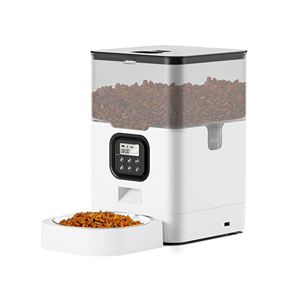Pet Feeder Pet Dry Food Dispenser Pet Automatic Feeder Intelligent Timed Quantitative Dual-Meal Feeder Eu Plug 6031093267234