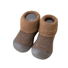 Calzini per bambini e bambine, scarpe calde antiscivolo per i primi passi, per bambini dai 12 ai 18 mesi.
