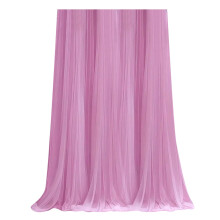 Pink Sheer Voile Backdrop Curtain 75 x 270 cm