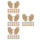 80Pcs Natural Wood Golf Ball Marking Tools for Course Alignment 3
