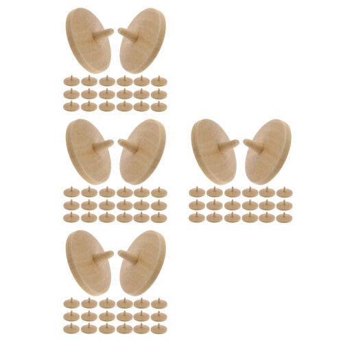 80Pcs Natural Wood Golf Ball Marking Tools for Course Alignment 2