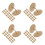 80Pcs Natural Wood Golf Ball Marking Tools for Course Alignment 4