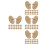 80Pcs Natural Wood Golf Ball Marking Tools for Course Alignment 5