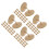 80Pcs Natural Wood Golf Ball Marking Tools for Course Alignment 7