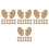 80Pcs Natural Wood Golf Ball Marking Tools for Course Alignment 8