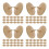 80Pcs Natural Wood Golf Ball Marking Tools for Course Alignment 9