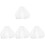 4St Witte Bruids Sluier Tule Kort Feest En Bruid Accessoires 4