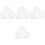 4St Witte Bruids Sluier Tule Kort Feest En Bruid Accessoires 5