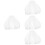 4St Witte Bruids Sluier Tule Kort Feest En Bruid Accessoires 8