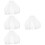 4St Witte Bruids Sluier Tule Kort Feest En Bruid Accessoires 9