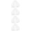 4St Witte Bruids Sluier Tule Kort Feest En Bruid Accessoires 10