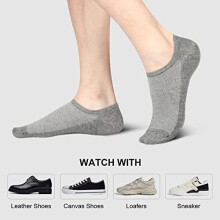 Herren-Sneakersocken, kurze, knöchelhohe Baumwollsocken mit rutschfesten Sohlen, Größen 6-10/11-13