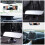 4Pcs Adjustable Mirror Rear View Safety Glass ABS Black 5